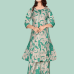 Cotton Flex Allover Kurti Plazo Set