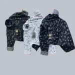 Floral Leaf Design Printed Cotton Shirt